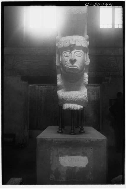 Serpent Cornices. Reina de Uxmal. Front view.