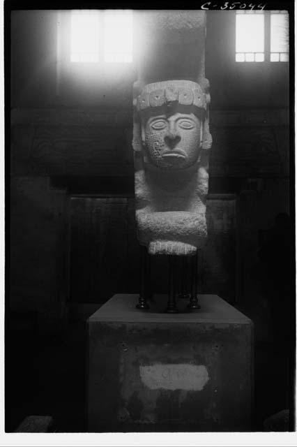 Serpent Cornices. Reina de Uxmal. Front view.