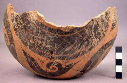 1/2 of pottery vessel - Calabaza type, Calabaza variety (vessel P-16)