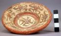 Small polychrome pottery plate