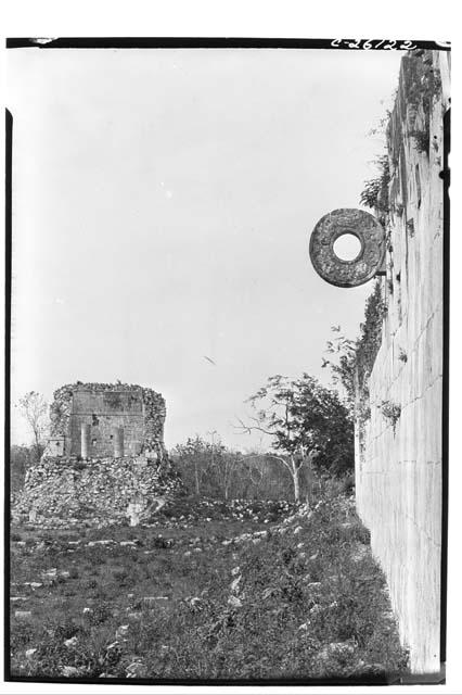 Ball Court - Ring in place on E. side - N. Temple of the Ball Court