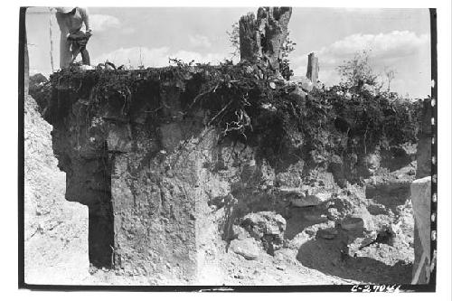 N. Colonnade in course of excavation.