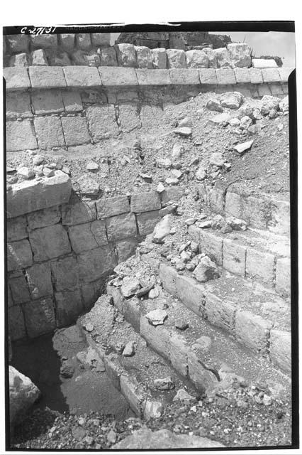 Ancient stairway at the Temple of Wall Panels