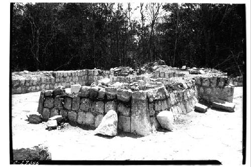 House of the Grinding stones, after excavation. Looking SW.