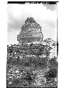 Caracol. Close-up view of S. side showing mask panel over S. doorway.