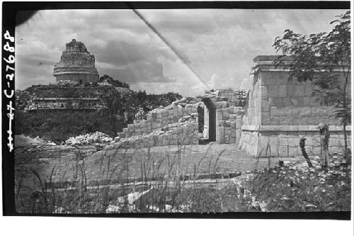 Repaired archway at the Temple of Wall Panels