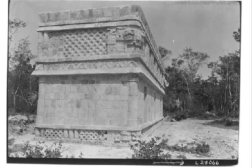 Temple of Three Lintels, at close of 1928 field season, looking west.