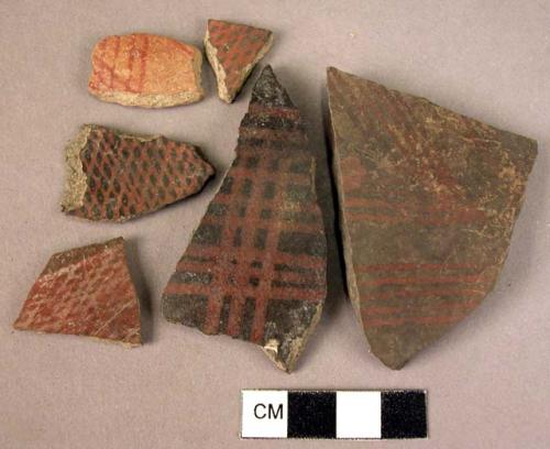 8 painted sherds