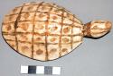 Land turtle of balsa wood - used as toy for indian children