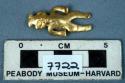 Gold pendant - human figure