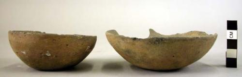 Ancient vessel; shallow bowls