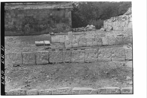 Monjas - S panel W bench of ball court