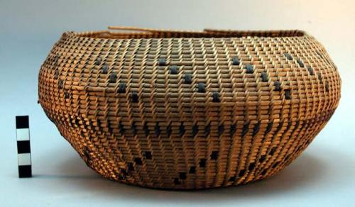 Basket - coil technique; geometric designs