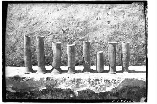 Vases found at Temple of Warriors.