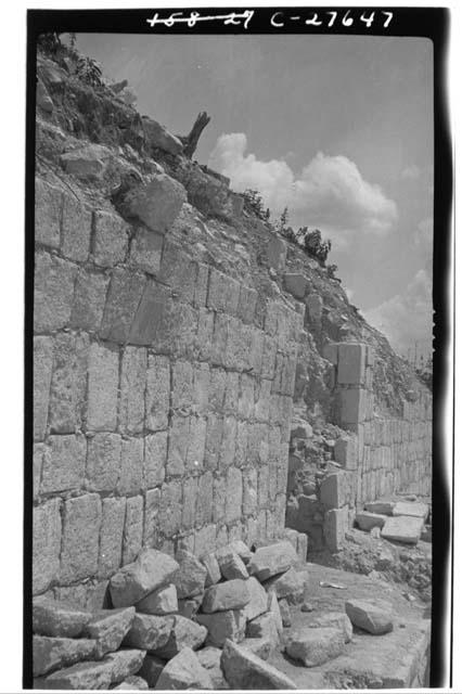 Close-up of wall at the Temple of Wall Panels