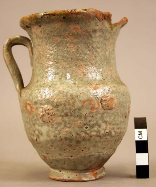 Pitcher, glazed