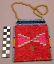 Small porcupine pouch edged with beads