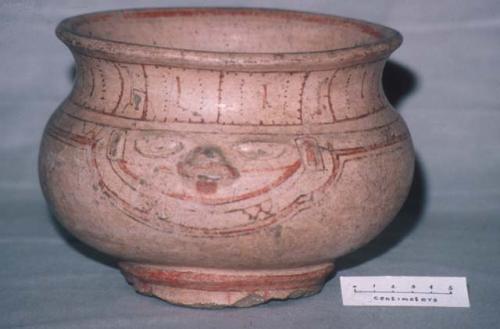 Jar with flaring rim and base