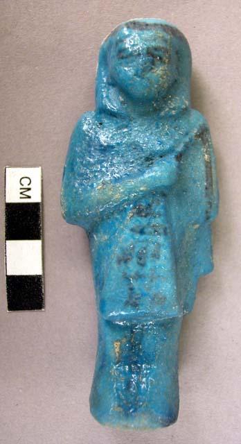 Ushabti, blue glaze