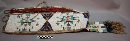 Cradle--skin covered with beadwork