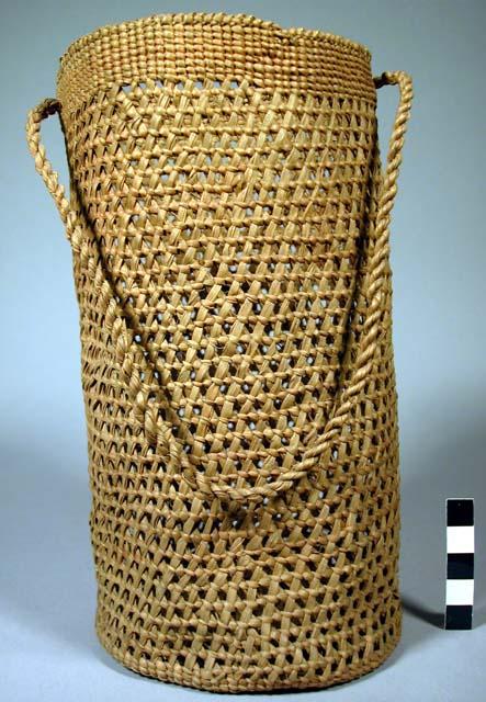 Basket twined with strap