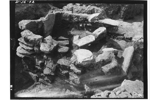 Tomb I partially excavated