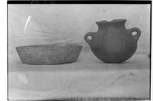 Z - 344 = pottery jar, Z 676 = pottery bowl