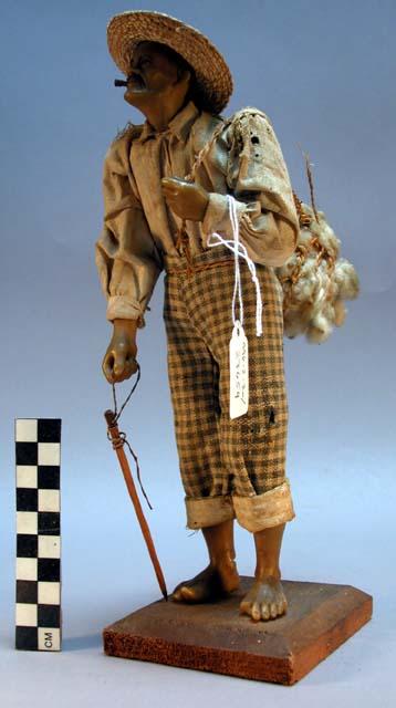 Figure of male cotton picker