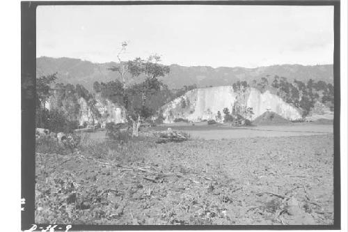 Northeast cliff and part of Group A from Group C (before excavation)