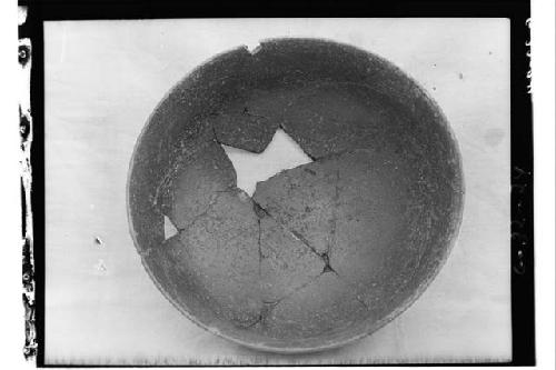 Interior, Bowl polished Redware - Sacbe, north of Castillo