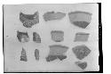 Pot sherds - 1. Initial Series group, E. patio 2. Initial Series group, E. patio