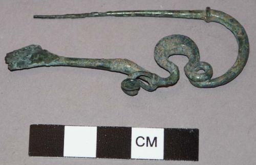 Fibula of bronze