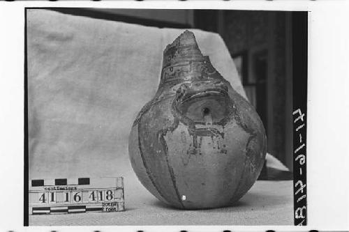 Nicoya Polychrome Frog Effigy Jar