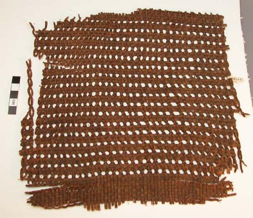 Cedar bark matting