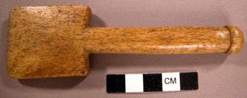 Whale bone implement