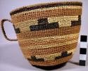 Basket, cup shape with handle