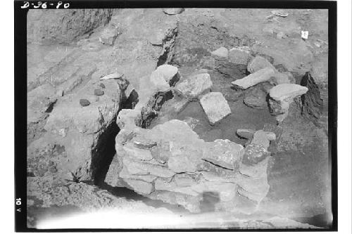 Tomb 1 partially excavated from southwest