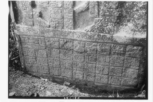 Stela 11; front bottom initial series