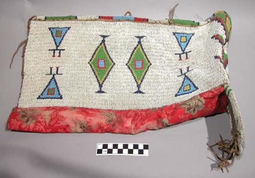 Beaded cradle hood.