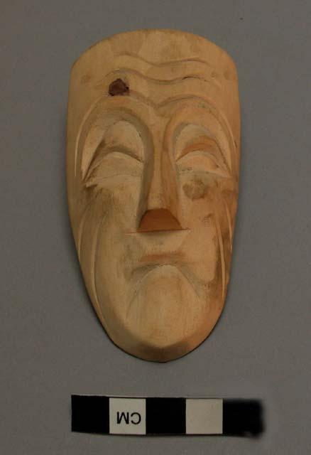 Miniature masks, wooden