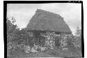 House with dry rubble walls in process of construction