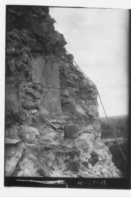 Caracol - S. side tower looking S.E.