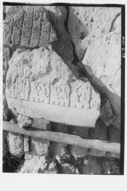 Lintel 7  - close up of I.S. - Structure K5