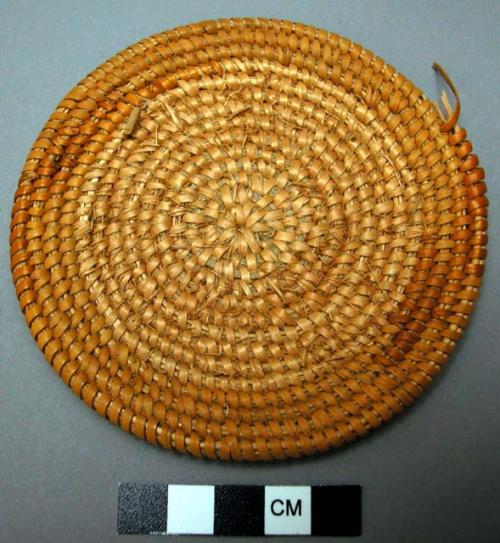 Fragment of basket work showing how made