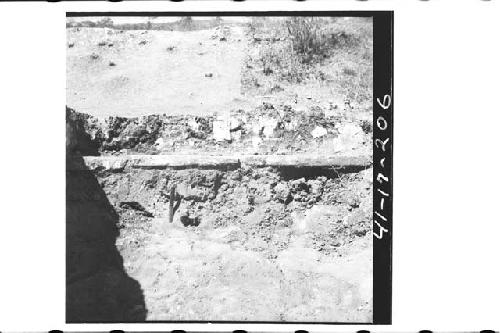 Penetration trench at Mound 2