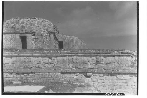 North half of east elevation of Platform 5 at Monjas.