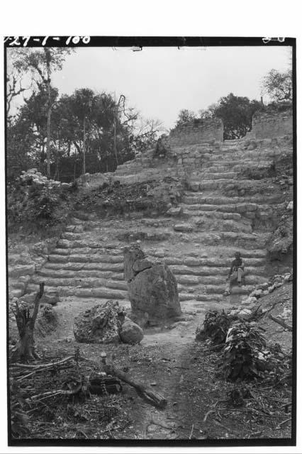 Main stairway and E-II