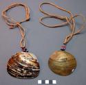 Shell breast ornaments