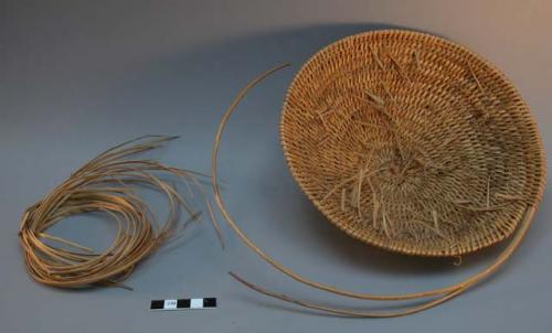 Basket & material of which made Rhus aromatica