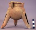 Pottery tripod vessel- representative of the "fish or tripod ware"